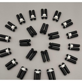 KTGCOZS Pack of 10 Fishing DIY Double Collar Slip-On Jig Rattles