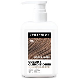 Keracolor Clenditioner MOCHA LATTE Hair Dye - Semi Permanent Hair Color Depositing Conditioner, Cruelty-free, 12 Fl. Oz.