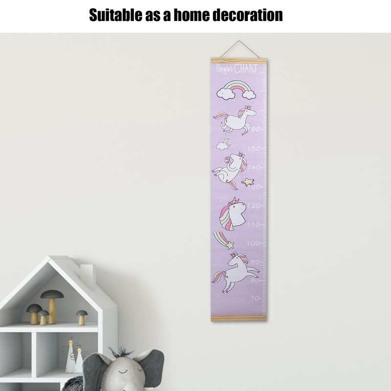 Kid's Growth Chart Removable Hanging Wall Decor Height Measuring Ruler