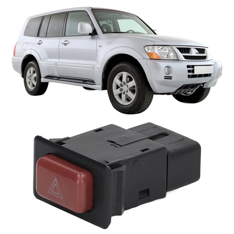 Hazard Warning Light Switch Mb652291 Emergency Lamp Push Button Replacement