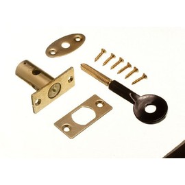 Window Security Rack Bolt and Star Key 32MM EB + Screws (Pack 2 Locks + 2 Keys)