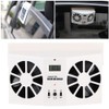Acouto Ventilador Solar para Auto, Ventilador Solar Universal para Ventana