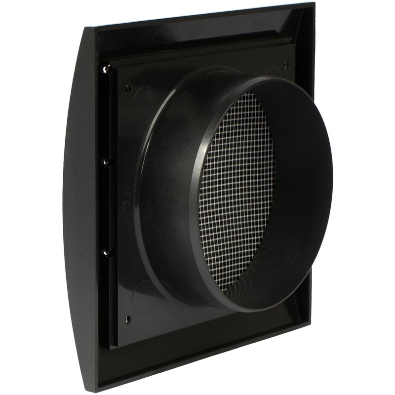 Anthracite Exhaust Hood Vent 4'' Inch with Built-in Pest Guard
