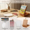 Falling in Art Beechwood Easel Box Set, 27 Pcs Tabletop