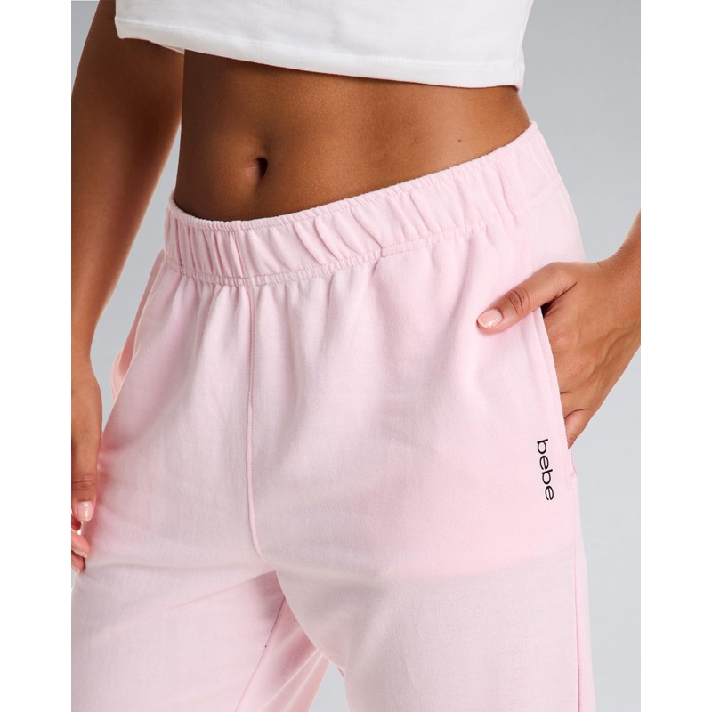 bebe Womens Sweatpants with Pockets, French Terry Joggers Sweats for