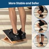 StrongTek 13” Wide Portable Wooden Slant Board, 5-Level Incline (15°-35°),