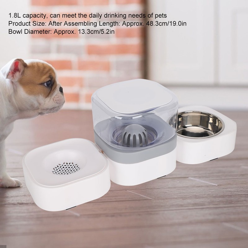 Pet Food Automatic Feeder With Water Dispenser Removable Washable Durable