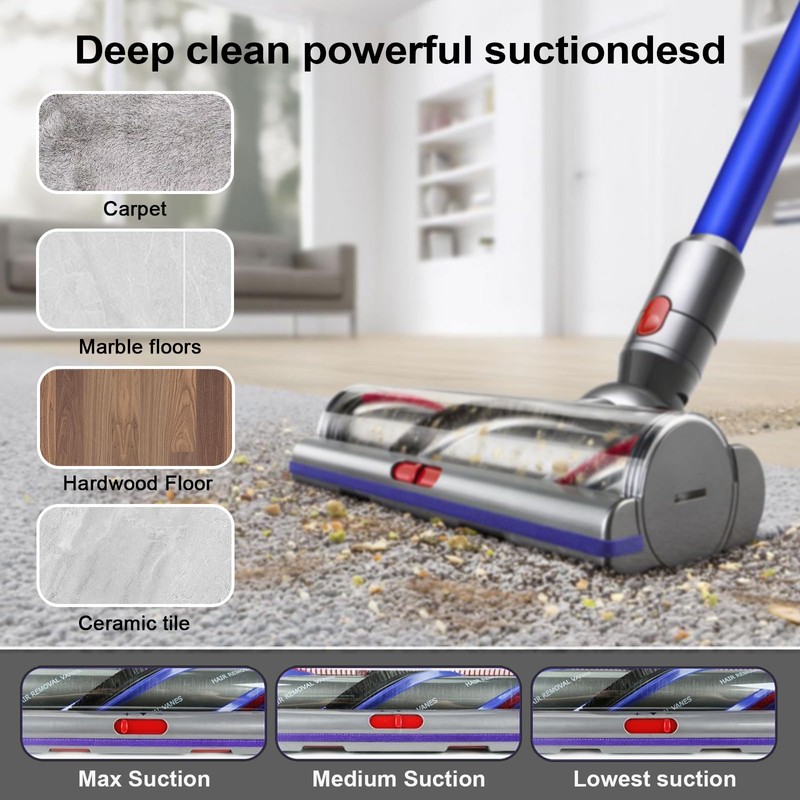 Bolan-Tech High Torque Drive Clean Head for Dyson V11 V15