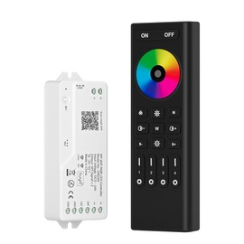 SEZO 2.4G WiFi SPI RGB Controller DR03W & RC03RF RF Remote Kit Tuya APP/Smart Life/Google Home/Alexa Control Support WS2812B WS2811 WS2813 WS2815 etc Addressable RGB LED Strip STA Mode