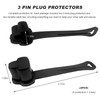 DXNQ 4PCS 3 Prong Plug Protector, Weatherproof Electrical Plug Protector