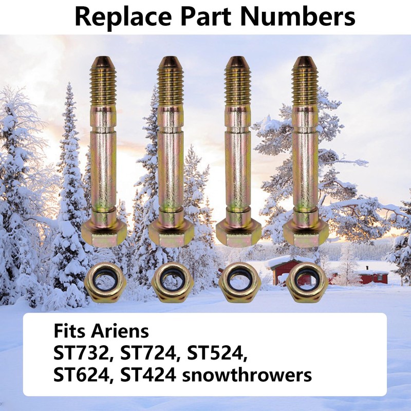 51001500 510015 Snowblower Shear Bolts and Nuts Fits for Ariens