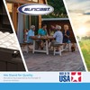 Suncast 33 Gallon Hideaway Trash Can for Patio - Resin