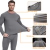 Riverruns Thermal Underwear for Men Fleece-Lined Long Johns Top and