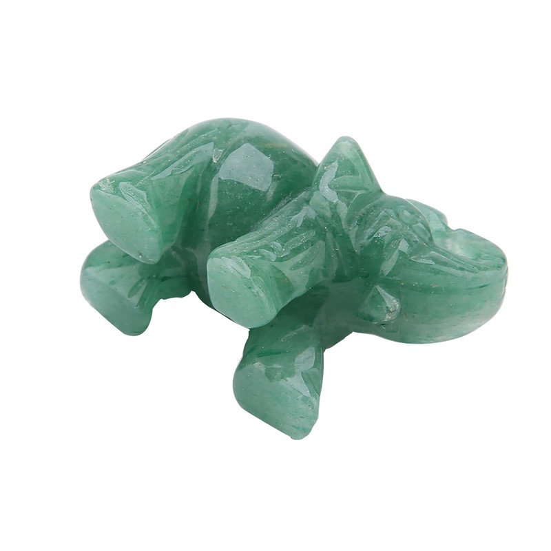 2inch Natural Jade Carved Elephant Crystal Figurine Home Decoration Furnishing