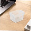 Gatuida 5pcs Clear Stackable Storage Boxes Portable Plastic Organizers for