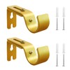 Kowibcl - 2 soportes de barra de cortina ajustables, se