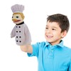 Professional Hand Puppets,2pcs Chef Puppet and Waitress Hand Puppet for