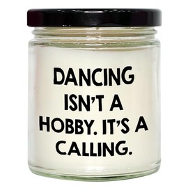 Dancing Souls Forever, 9oz Vanilla Soy Candle Gift for Friends, Hand-Poured Soy Wax Candle with Inspirational Quote for Valentine's Day