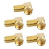 VCE 5-Pack 90 Degree Coaxial Connector, Right Angle F-Type RG6