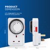 Desiretech Plug-in Timer Switch, 24 Hour Segment Timer, Light Timer