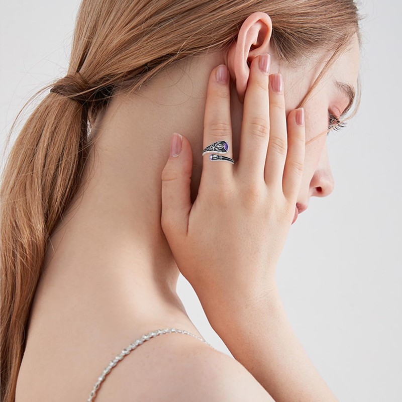 TYSO Scottish Thistle Jewelry 925 Sterling Silver Scottish Thistle Spoon