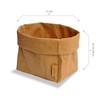 Large XXL Bread Basket/Sand/Modern/Vegan Leather as Fabric Alternative/Bread Bag/Bread Basket/Fruit