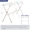 95 inches Foldable Clothes Drying Rack, Heavy Duty Stainless Steel