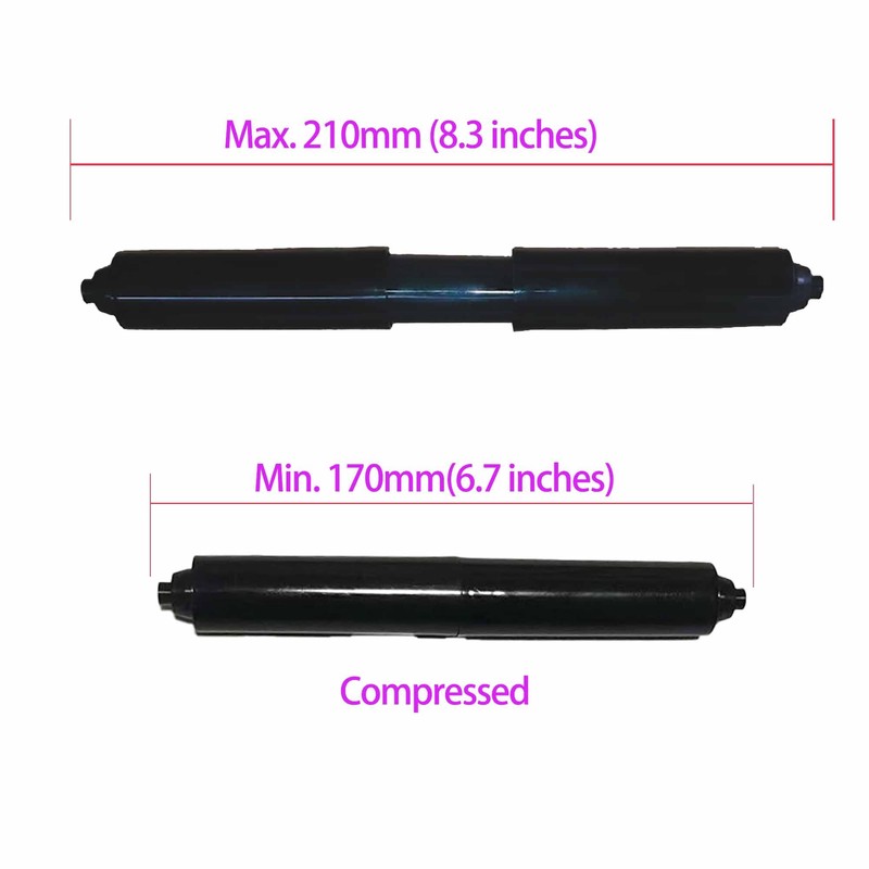 Extra-Long Toilet Paper Holder for Big Rolls | 3 pcs