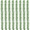 Dolicer 8 Pack Faux Eucalyptus Greenery Garland, 48FT Artificial Eucalyptus