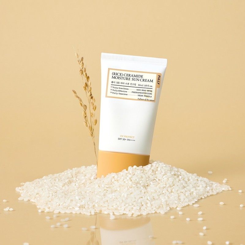 FULLY Rice Ceramide Moisturizing Sunscreen SPF50+ PA++++, 50ml, 1 piece