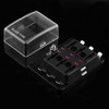 6 Way Circuit Blade Fuse Box Block Holder With LED