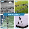 AKOLAFE 5/16 Black Chain Link 13.1ft Heavy Duty Chain Grade