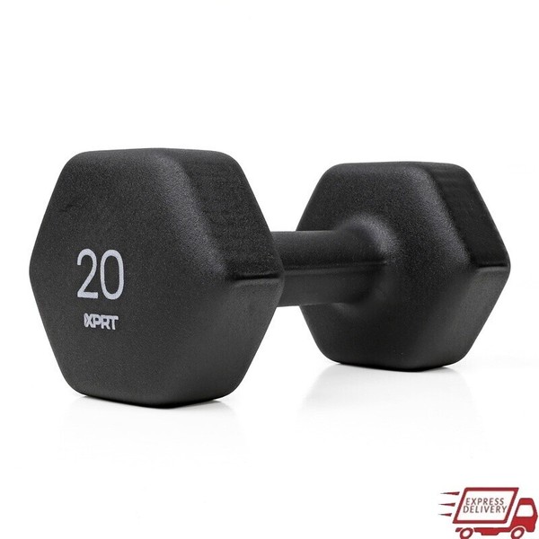 Anti-Roll Neoprene Dumbbell 20lb Weight Home Gym Strength Training &