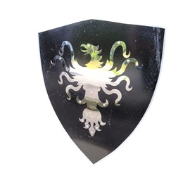 Polished Steel Flaming Phoenix Roman Warrior Wooden Medieval Heater Shield