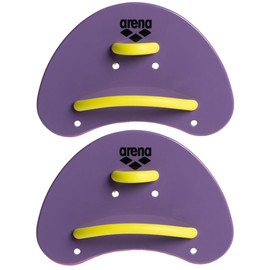 Arena Unisex Adult Elite Finger Swimming Paddle for Men and Women Pool Exercise Equipment for Swimming and Technique Training, Plum Purple/Arctic Lime, Small