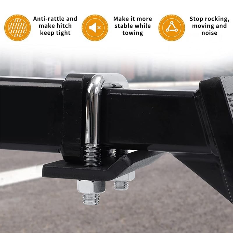 AIMALL Anti-Rattle Stabilizer Hitch Tightener Bracket, Tongue Tow Bar Trailer