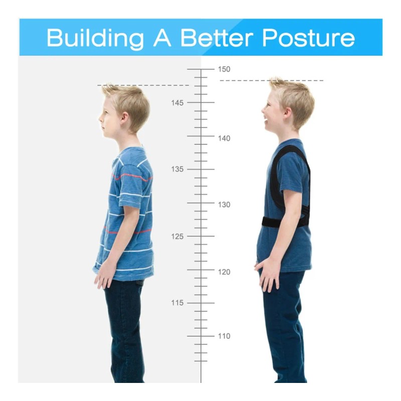 Corrector De Postura Espalda Con Faja Ajustable Para Niños