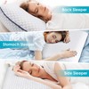CushyOasis Memory Foam Pillows for Side, Back and Stomach Sleepers,