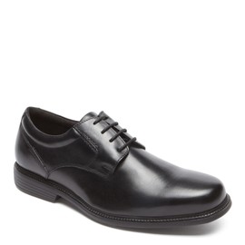 Rockport Mens Charlesroad Plaintoe Oxfords-shoes, Black, 10 Wide US