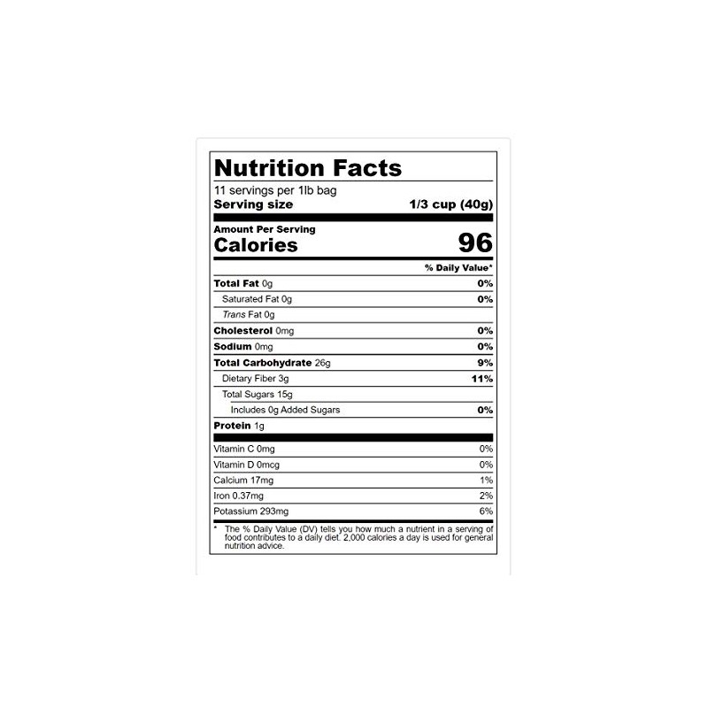 Bella Viva Orchards Dried Whole Prunes, 1 lb of Dried