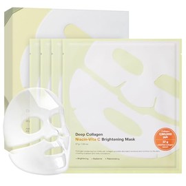 SUNGBOON EDITOR Deep Collagen Niacin-Vita C Mascarilla Nocturna 37Gx4Ea  Mascarilla Facial De Colgeno Real Con Niacinamida Y Vitamina C  Colgeno Real 