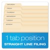 Pendaflex File Folders, Letter Size, Manila, 1/3 Cut, Left Position,