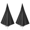 Reflective Umbrella 2 x 43" Photo Studio Black Silver Photography