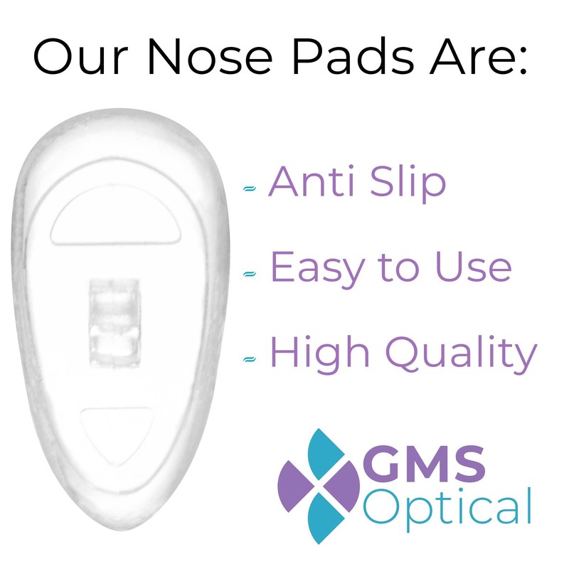GMS Optical 11mm Tear Drop Screw in Nose Pads for