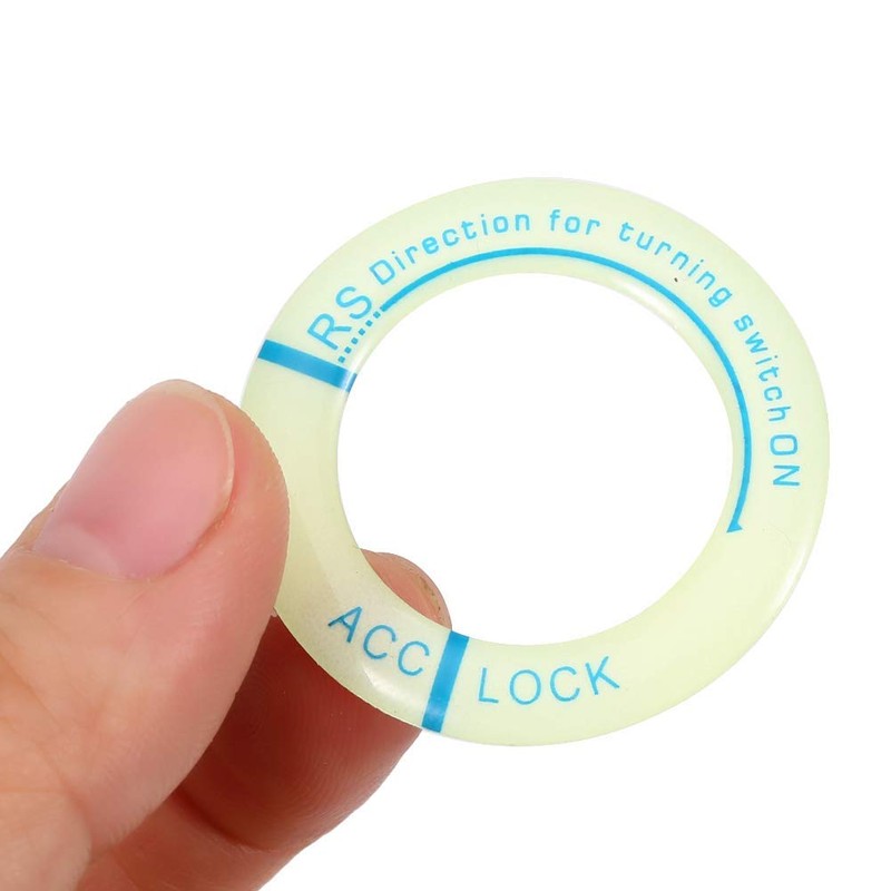 KIMISS Ignition Switch Decoration Ring,Car Motorcycle Luminous Ignition Switch Key