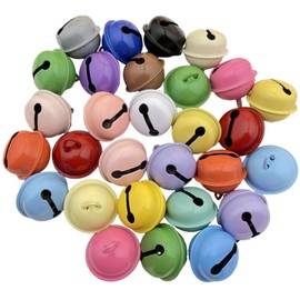50PCS Jingle Bells for Crafts, 22mm – Christmas Home & Pet Decorations, Cheerful Sound Bells for Holiday Crafts & Décor