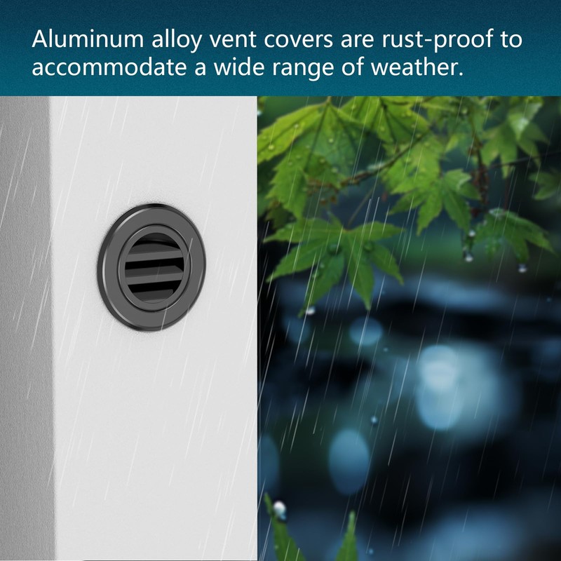 4 Inch Round Air Vent, HG Power Aluminium Alloy Louver