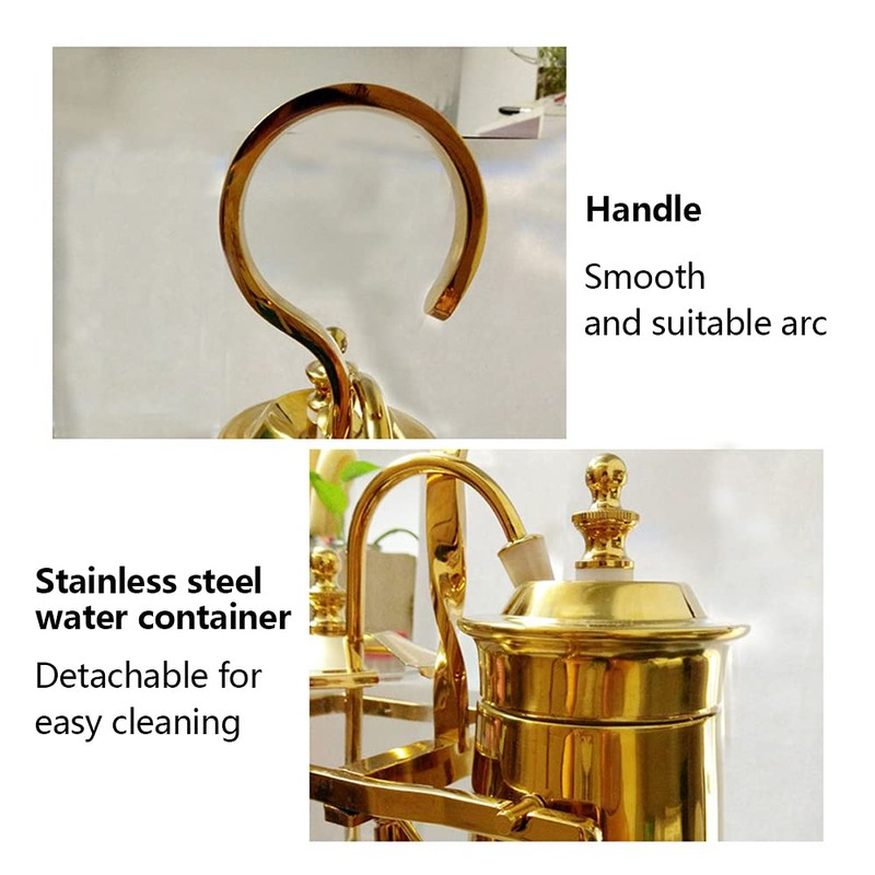 RudiUsoy Siphon Coffee Maker Kit, 400ML/13.5Oz Belgian/Belgium Family Balance Syphon