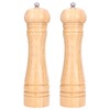 2pcs Wood Salt and Pepper Grinder Adjustable Coarseness Wooden Pepper