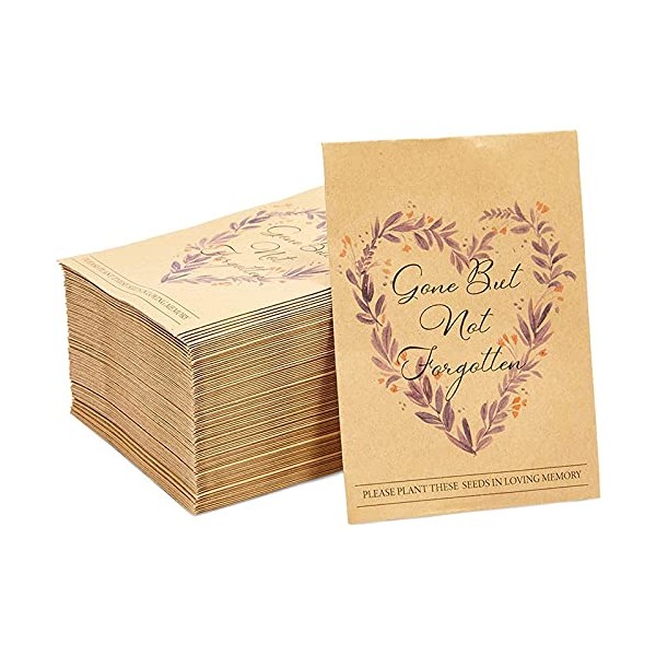 Seed Envelopes for Memorial Service, Gone But Not Forgotten (3.5